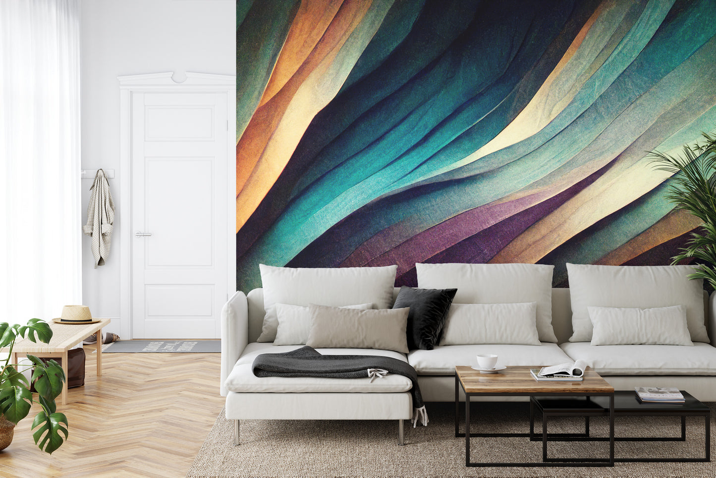 Fototapete Organic Lines As Abstract Wallpaper Background Design