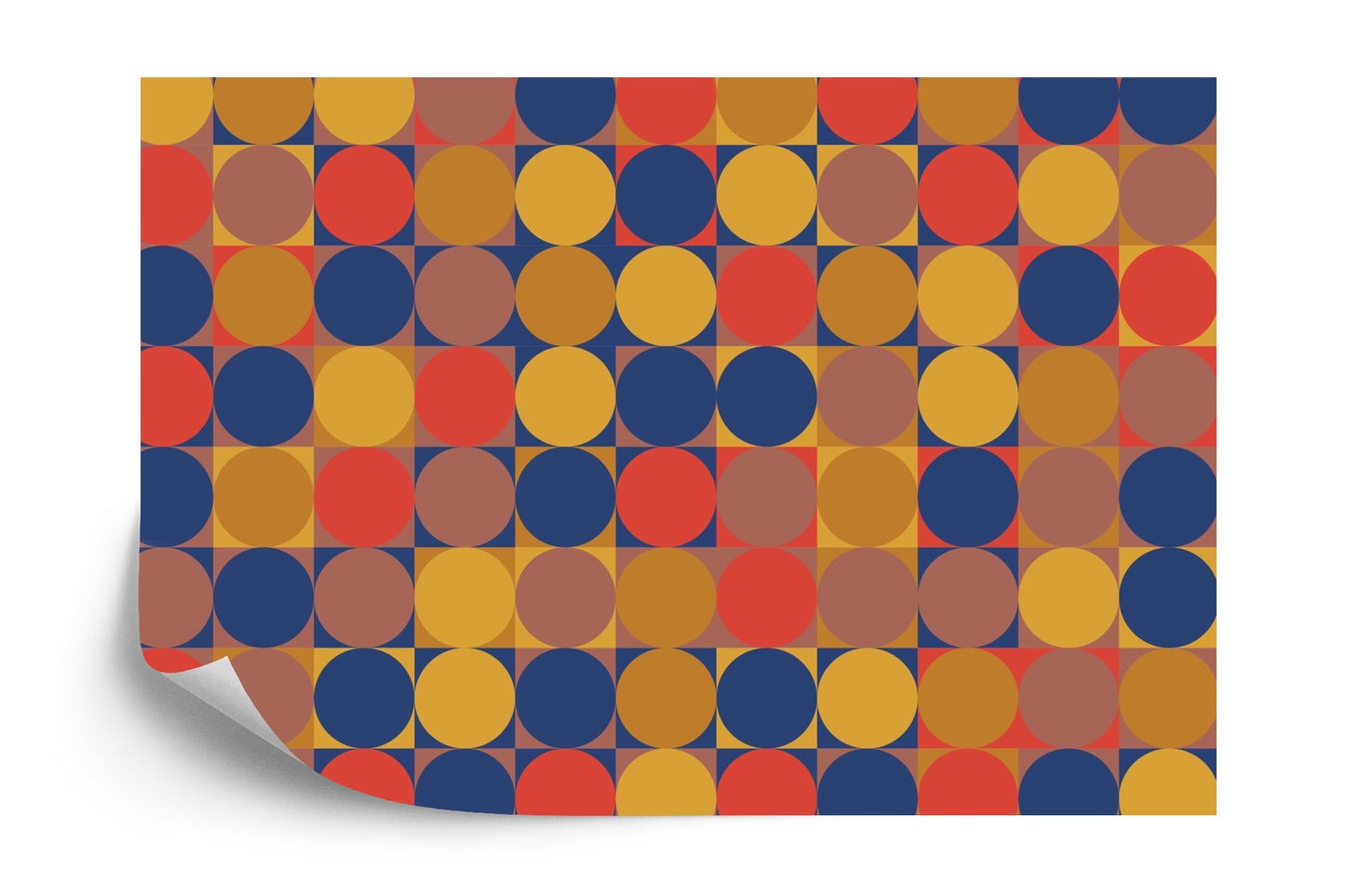 Fototapete Retro Pattern, Geometric Colorful Abstract