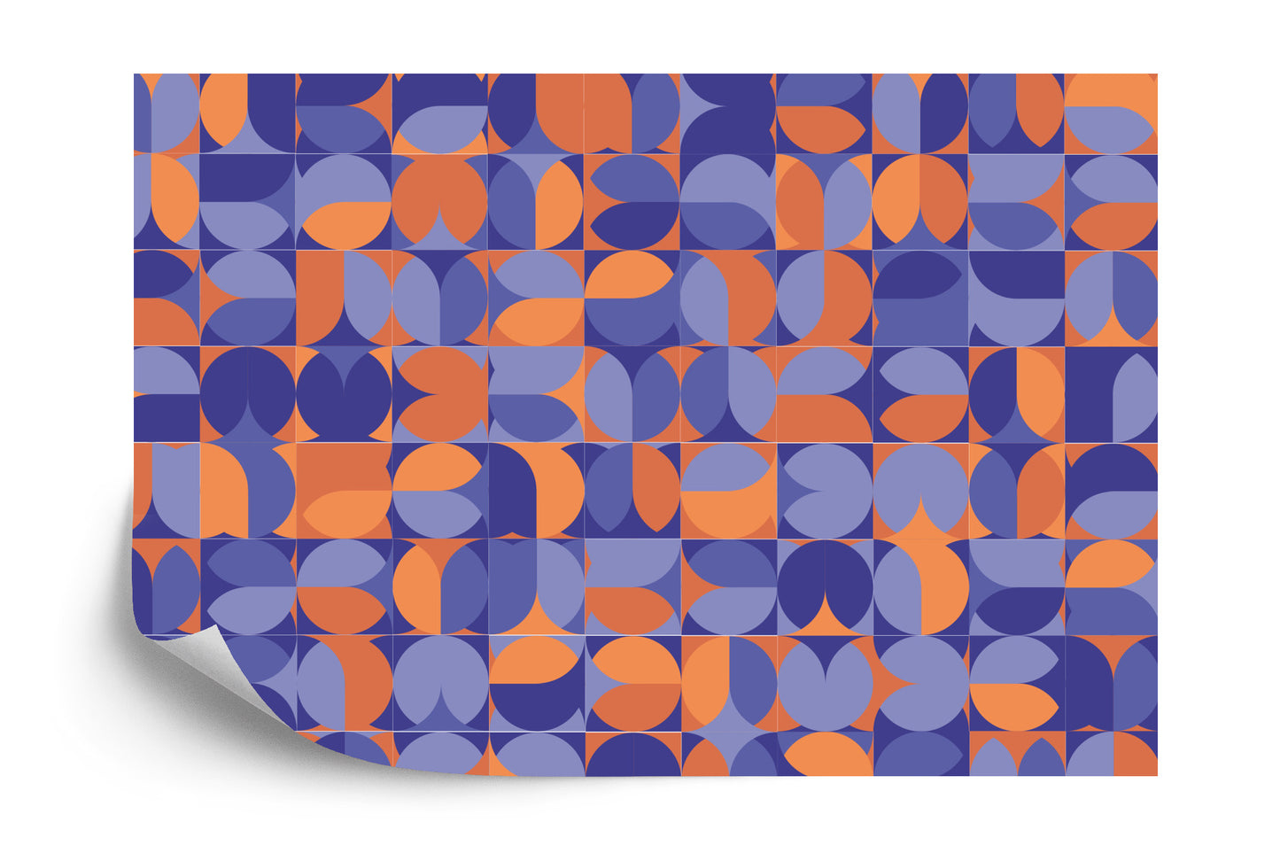 Fototapete Retro Pattern, Geometric Colorful Abstract