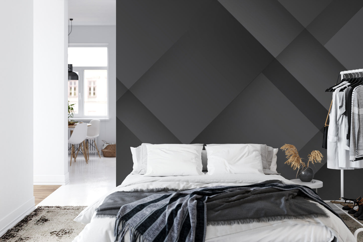 Fototapete Abstract Black Background. Abstract Graphic Design Banner Pattern Background Template.