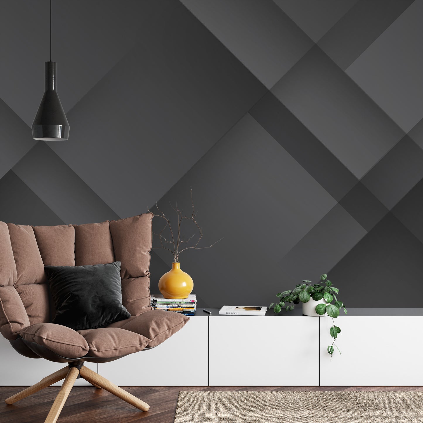 Fototapete Abstract Black Background. Abstract Graphic Design Banner Pattern Background Template.