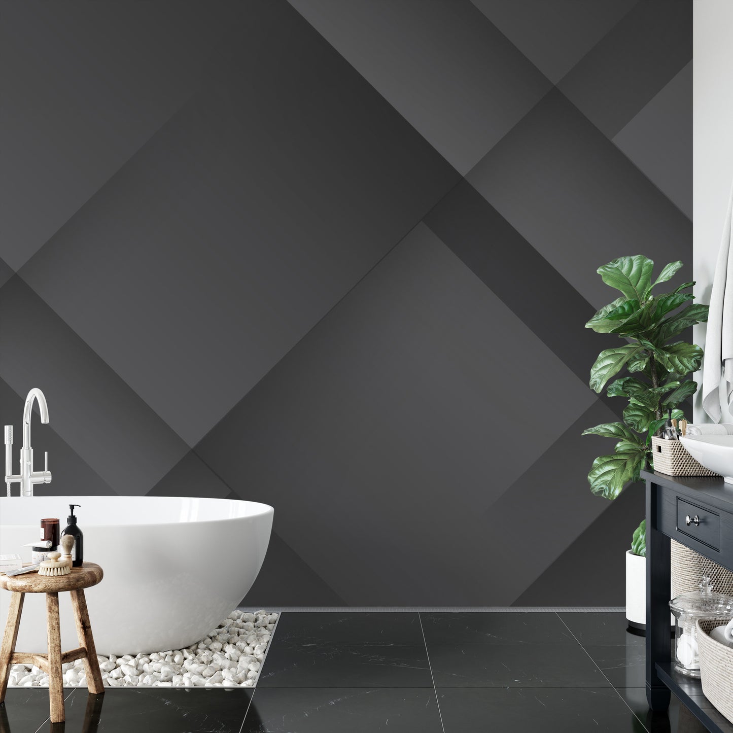 Fototapete Abstract Black Background. Abstract Graphic Design Banner Pattern Background Template.