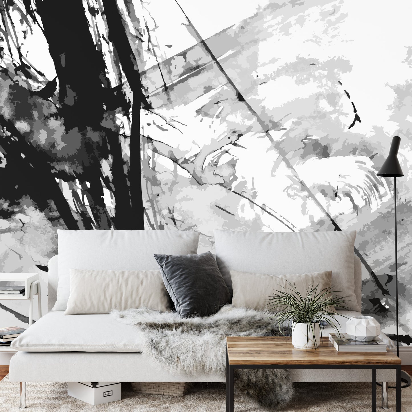 Fototapete Abstract Ink Paint Background