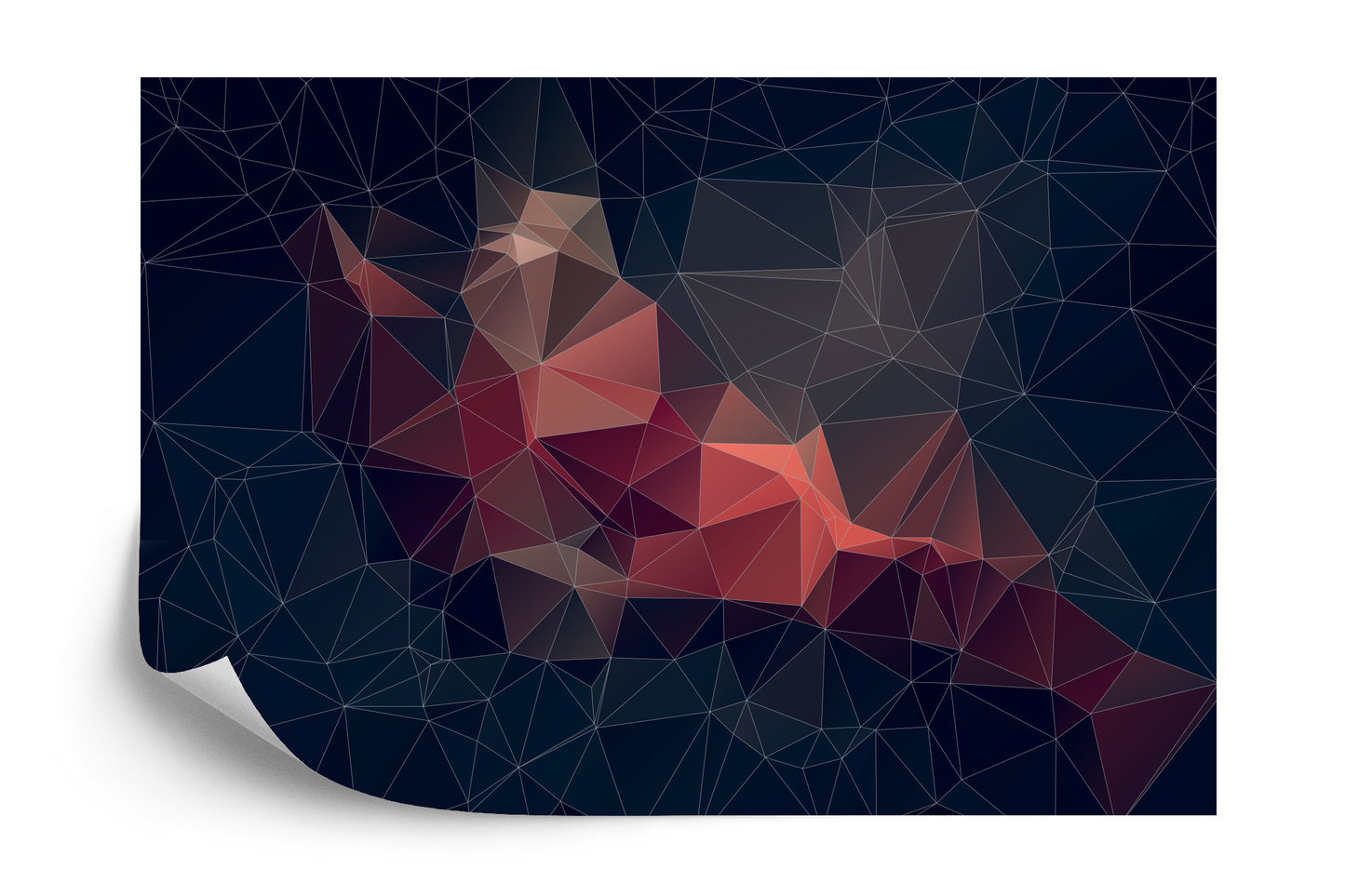Fototapete Abstract Retro Colortriangle Background,