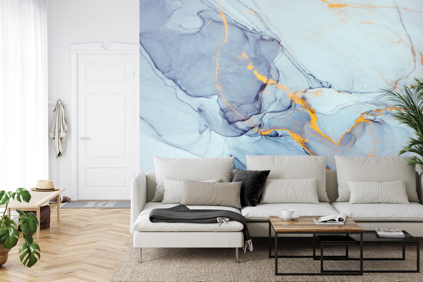 Fototapete Ink, Paint, Abstract. Closeup Of The Painting. Colorful Abstract Painting Background. Highly-Textured Oil Paint. High Quality Details. Alcohol Ink Modern Abstract Painting, Modern Contemporary Art.