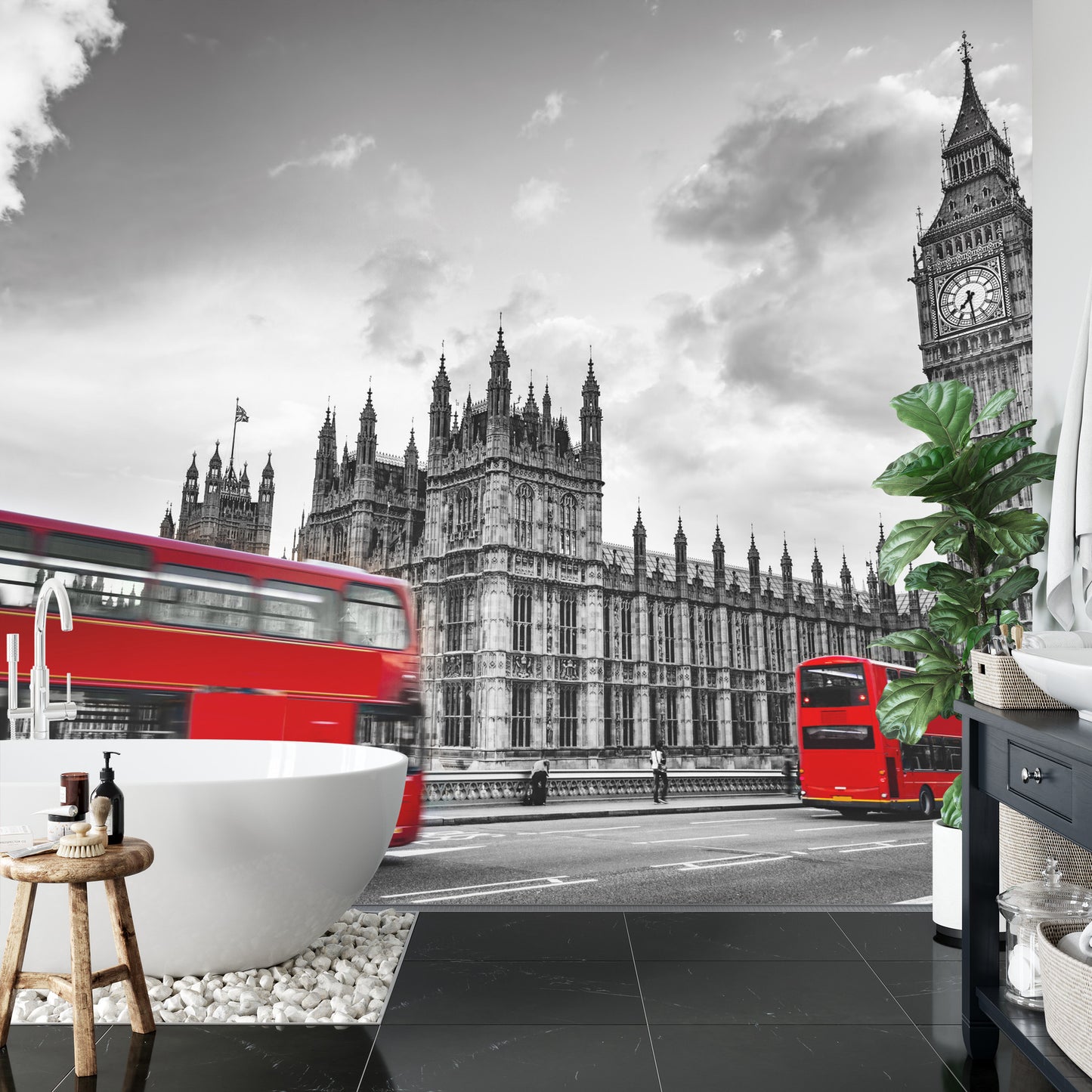 Fototapete London Schwarz Und Weiß