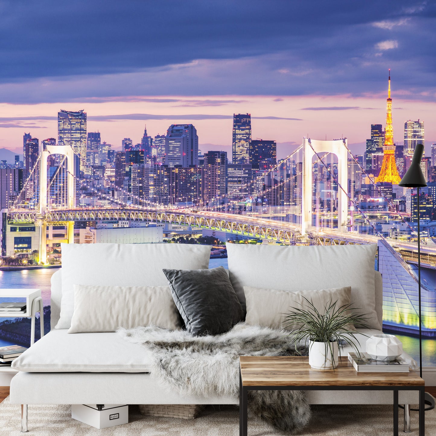 Fototapete Tokio Regenbogenbrücke
