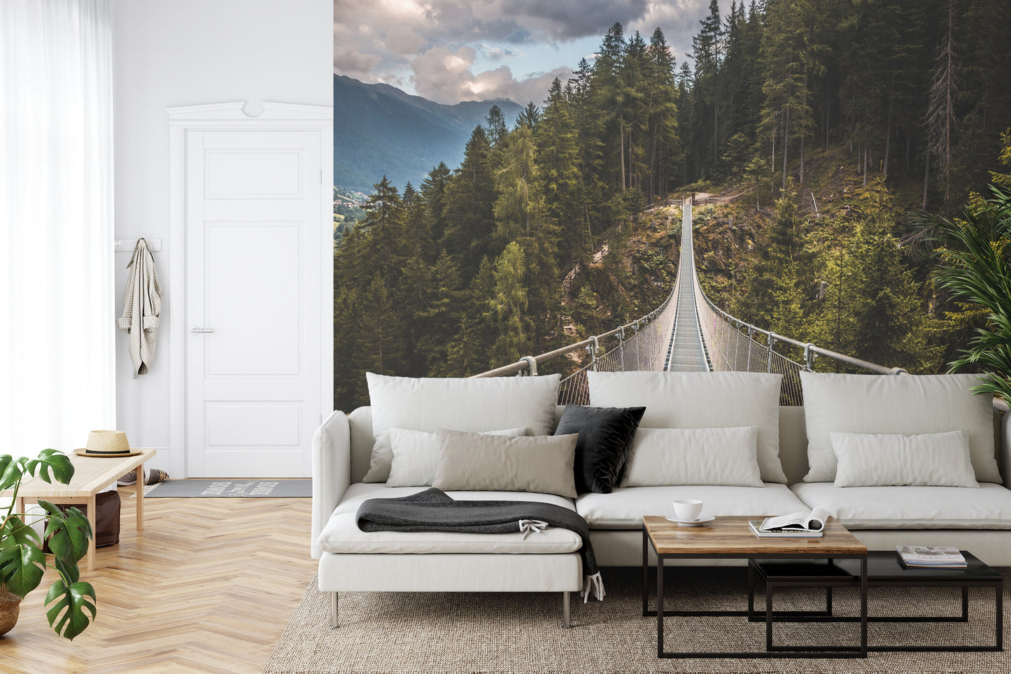 Fototapete Die Hängebrücke