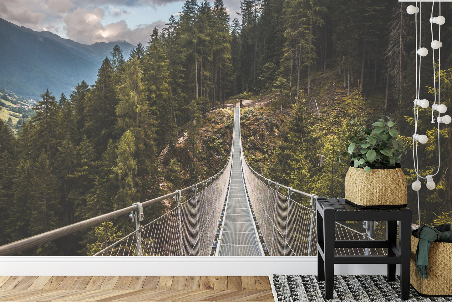 Fototapete Die Hängebrücke