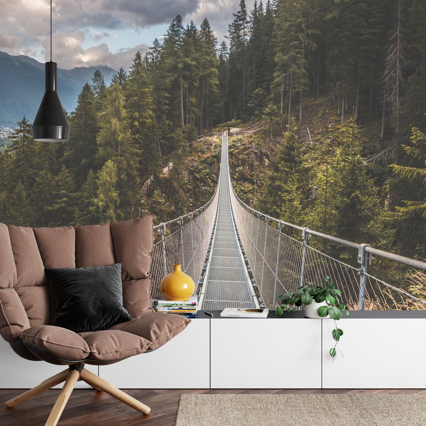 Fototapete Die Hängebrücke
