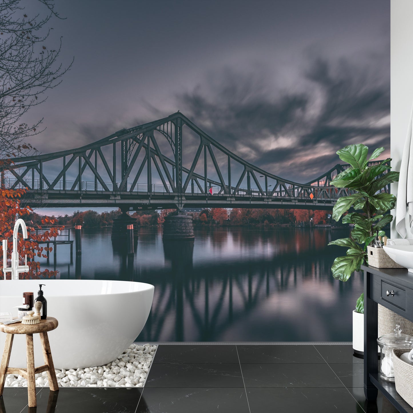 Fototapete 3D-Brücke
