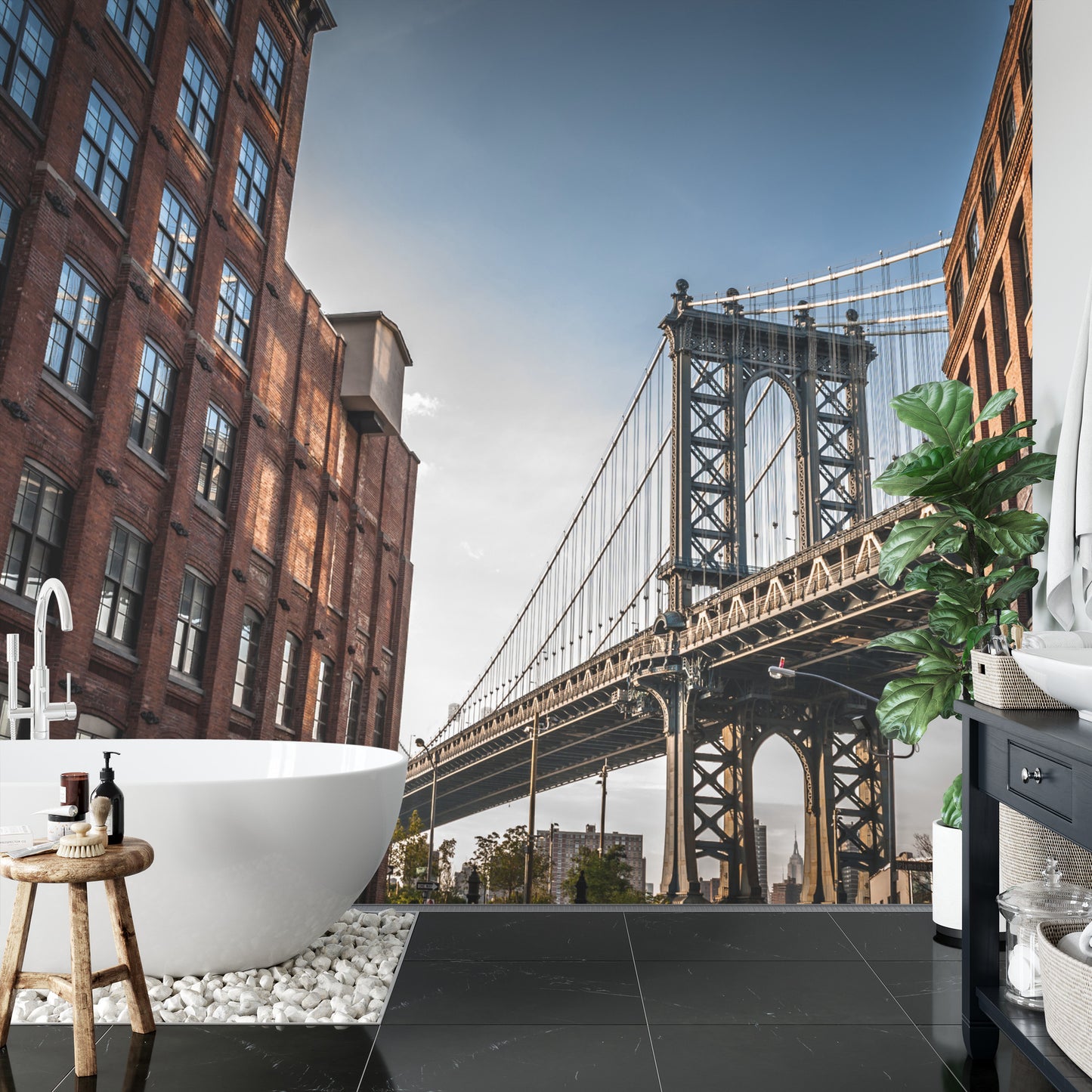 Fototapete 3D-Brücke
