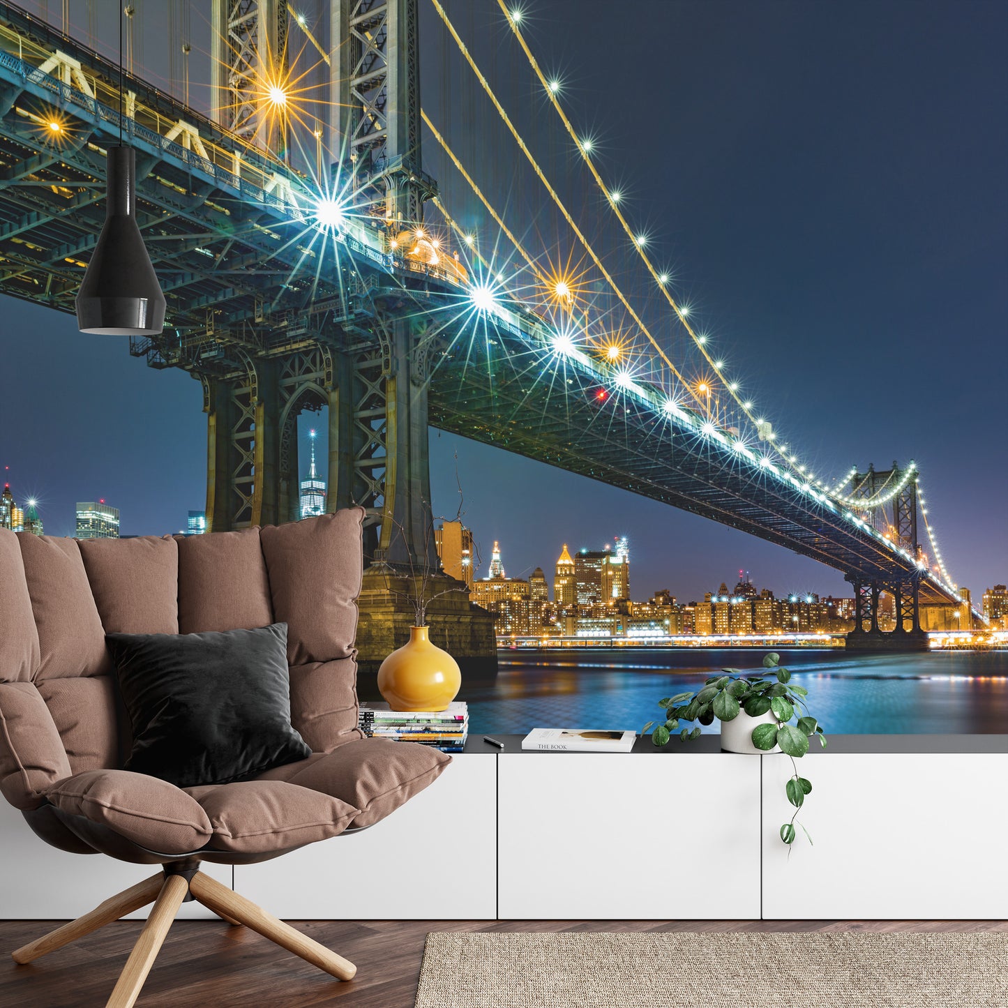 Fototapete Brücke Bei Nacht