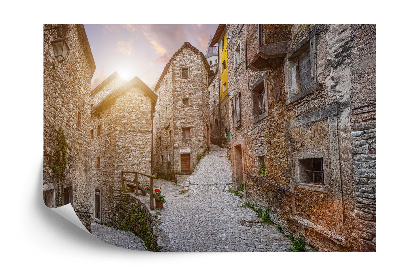 Fototapete Gasse 3D