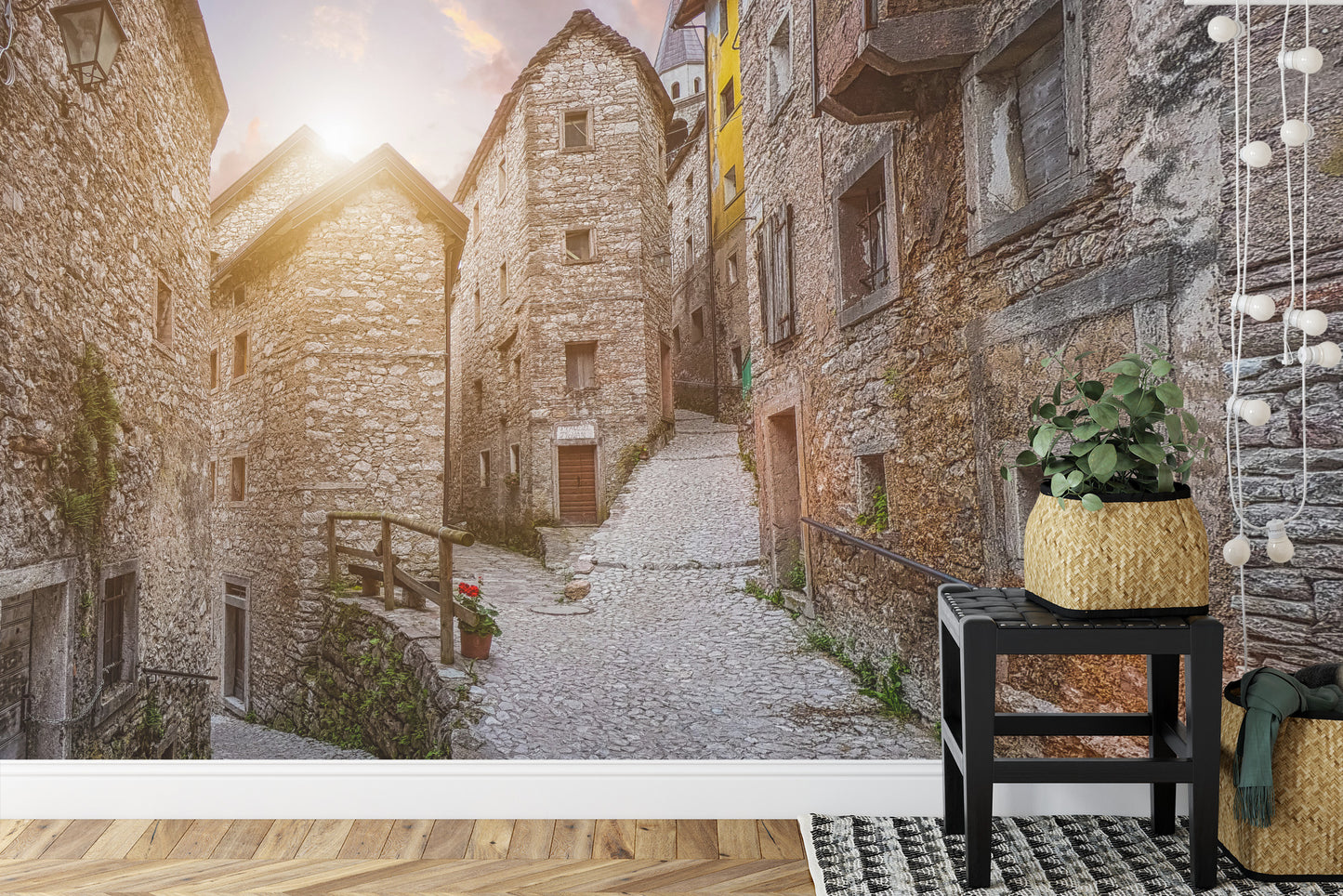 Fototapete Gasse 3D