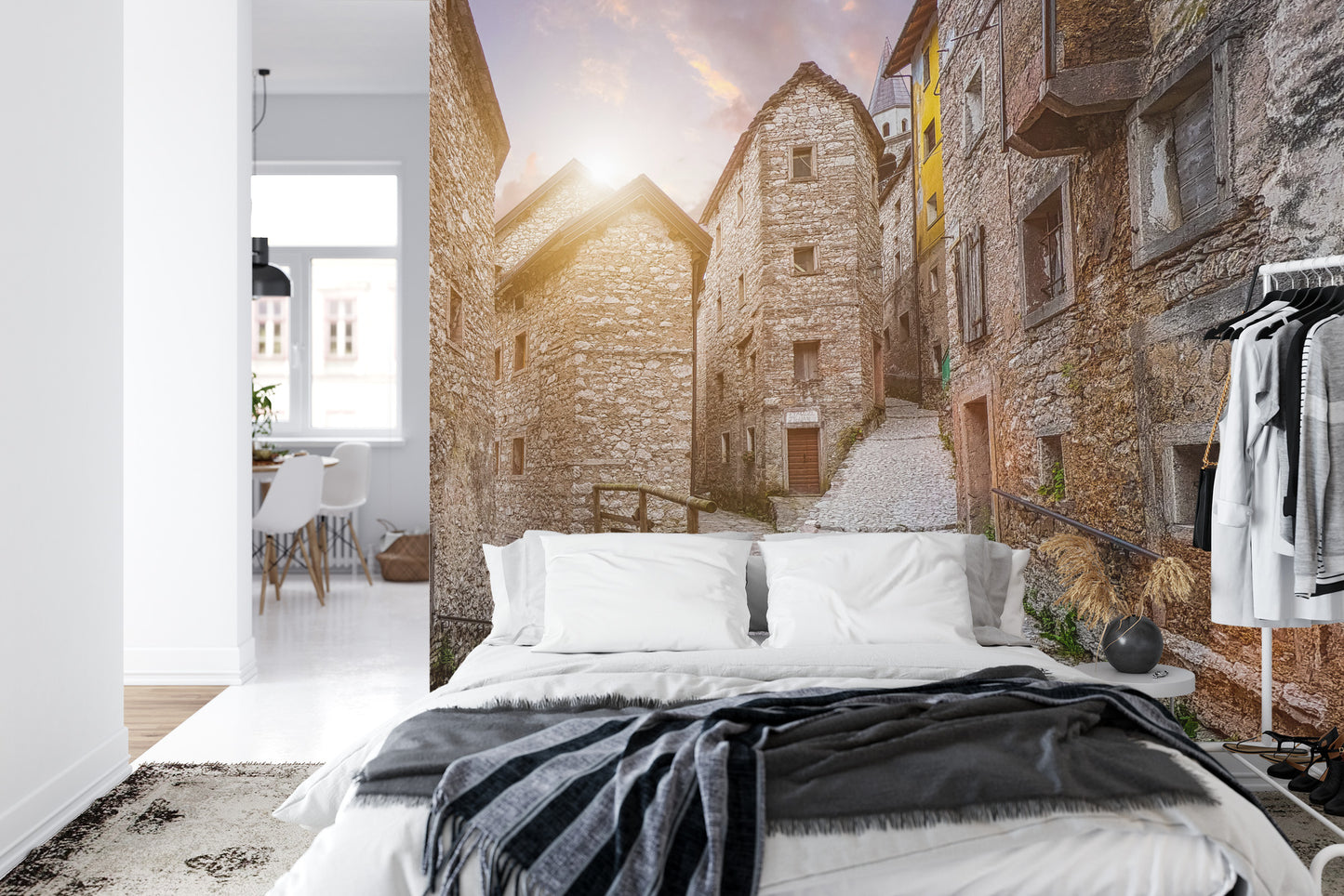 Fototapete Gasse 3D