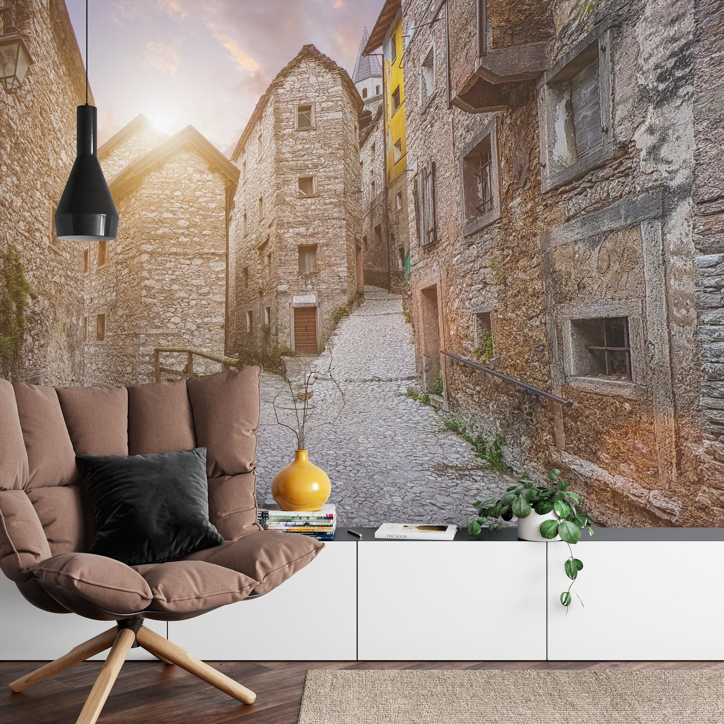 Fototapete Gasse 3D
