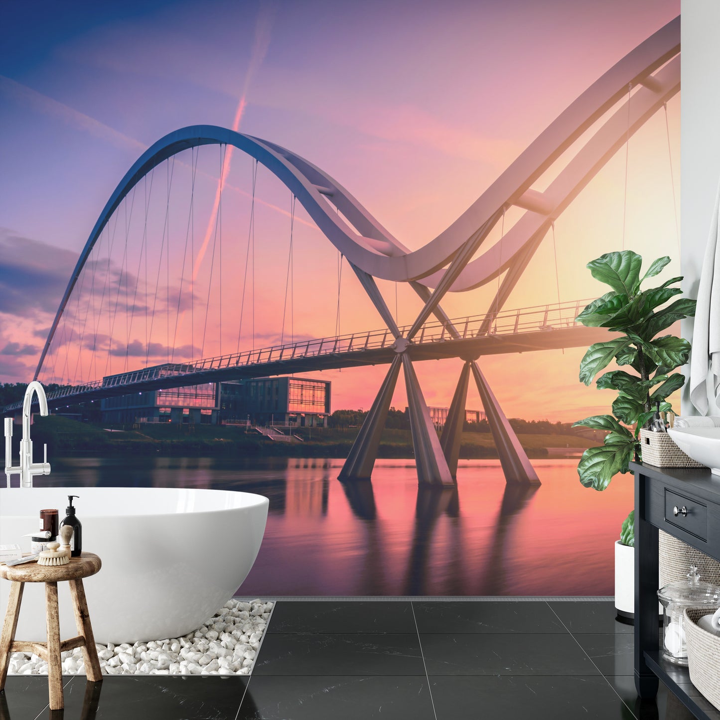 Fototapete 3D-Brücke