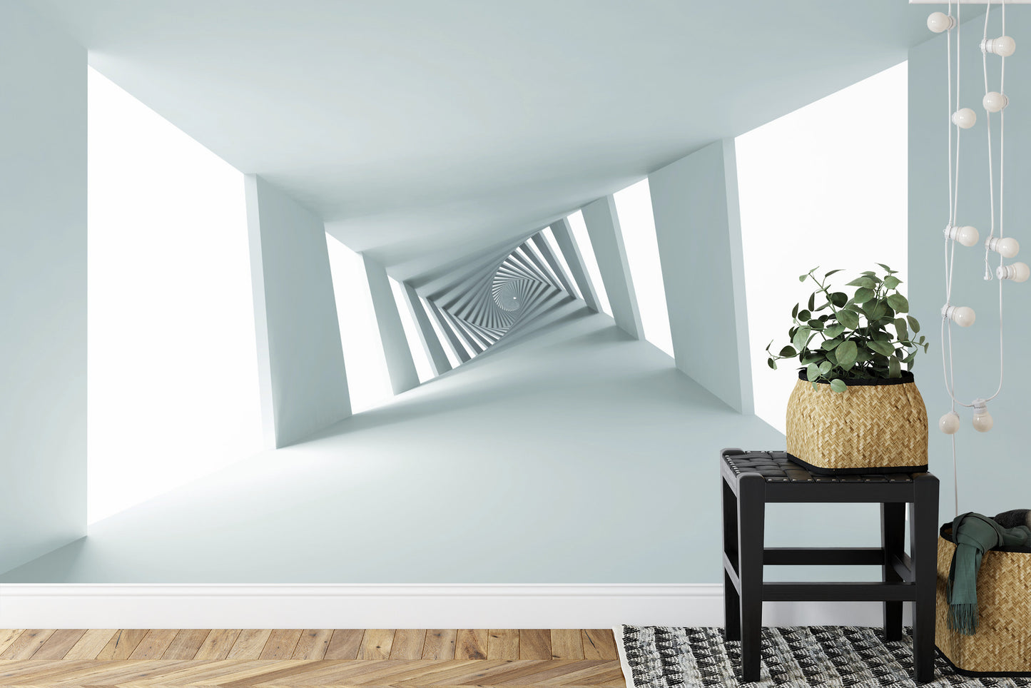 Fototapete 3D Tunnel - Hohlraum