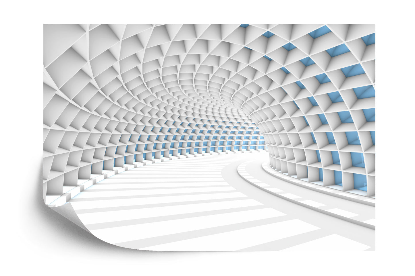 Fototapete 3D Tunnel - Abstraktion