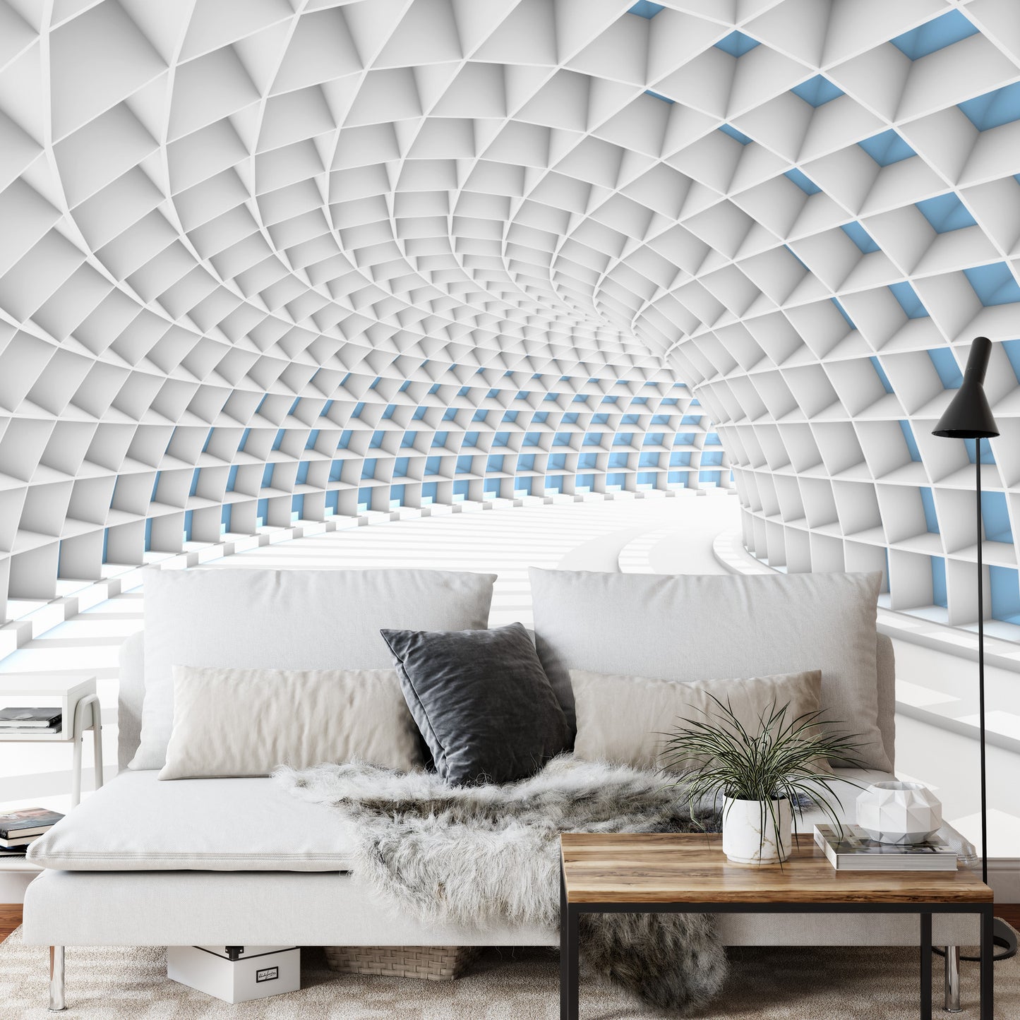 Fototapete 3D Tunnel - Abstraktion