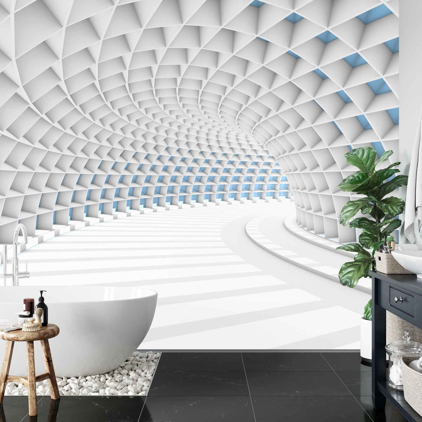 Fototapete 3D Tunnel - Abstraktion
