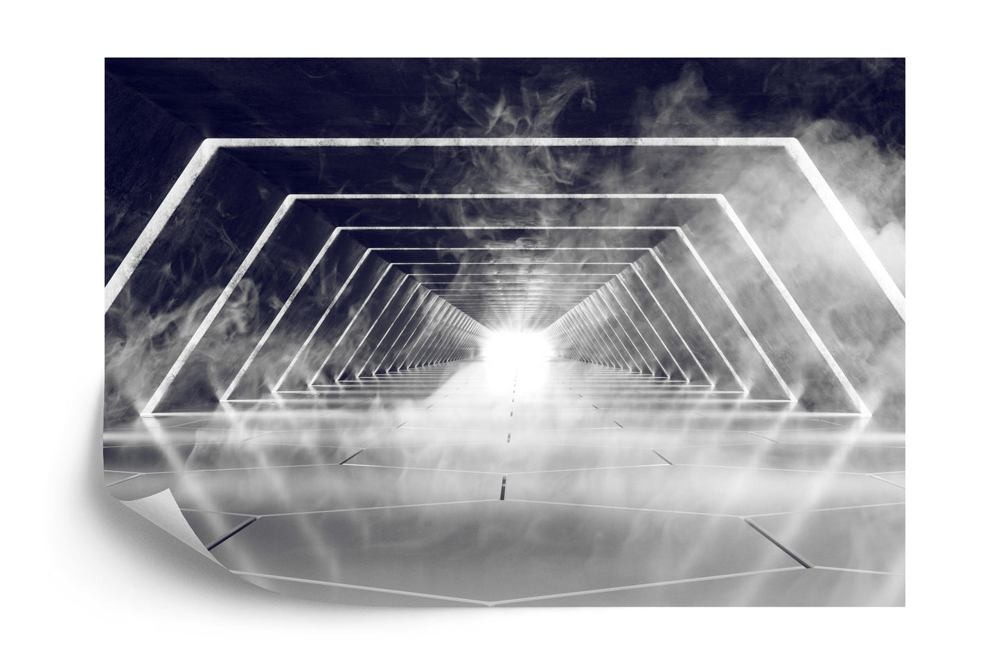 Fototapete 3D Tunnel - Tiefe