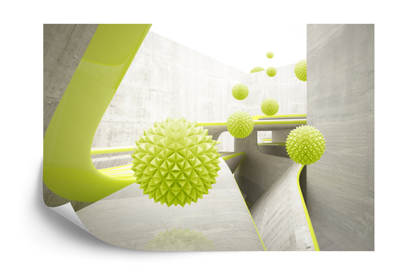 Fototapete Moderne 3D-Kugeln