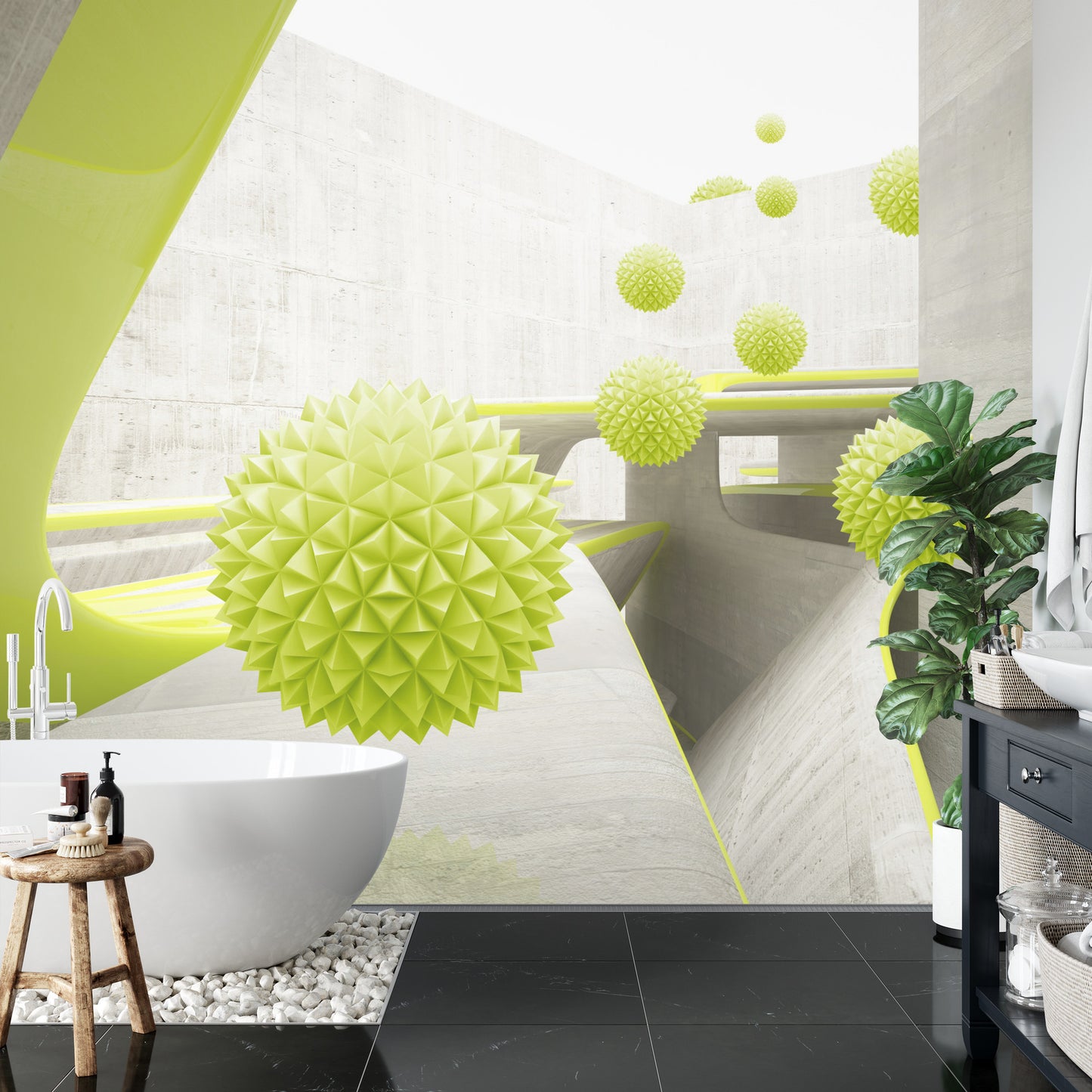 Fototapete Moderne 3D-Kugeln