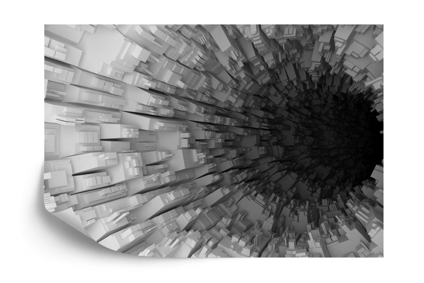 Fototapete Abstrakter Tunnel 3D