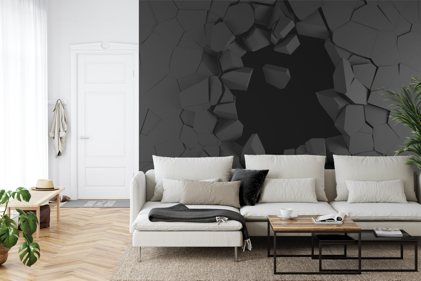Fototapete Loch In Der Wand 3D-Effekt