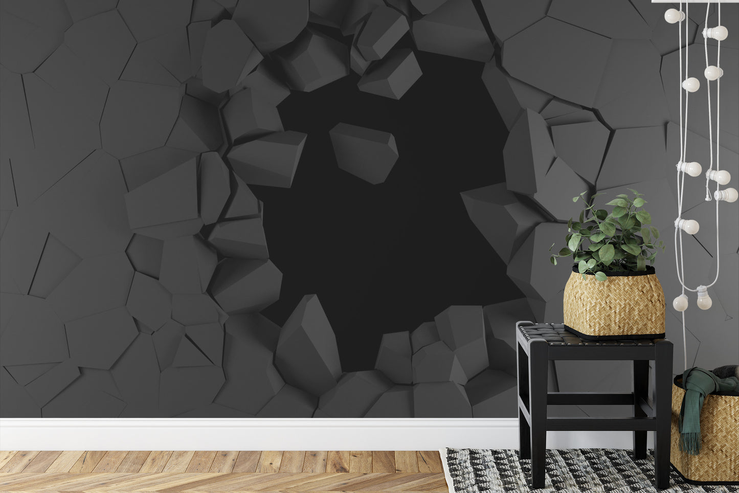 Fototapete Loch In Der Wand 3D-Effekt