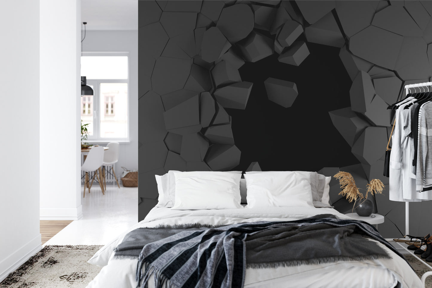 Fototapete Loch In Der Wand 3D-Effekt