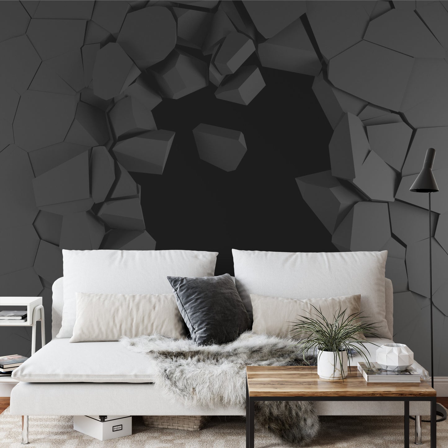 Fototapete Loch In Der Wand 3D-Effekt