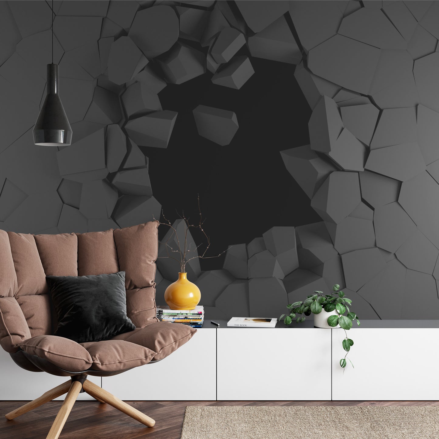 Fototapete Loch In Der Wand 3D-Effekt