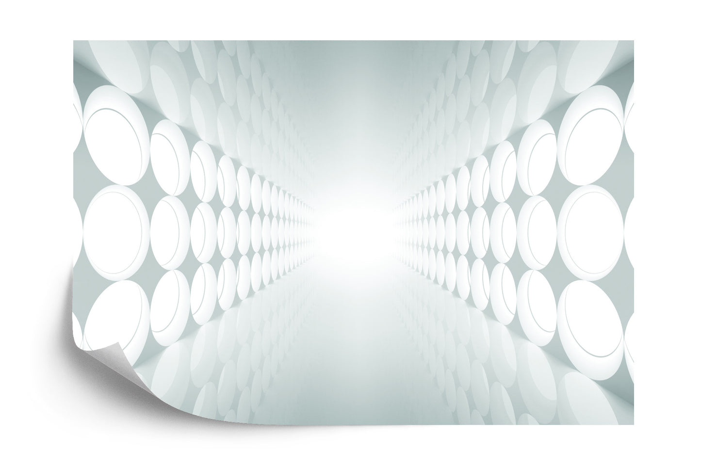 Fototapete 3D Tunnel - Grau