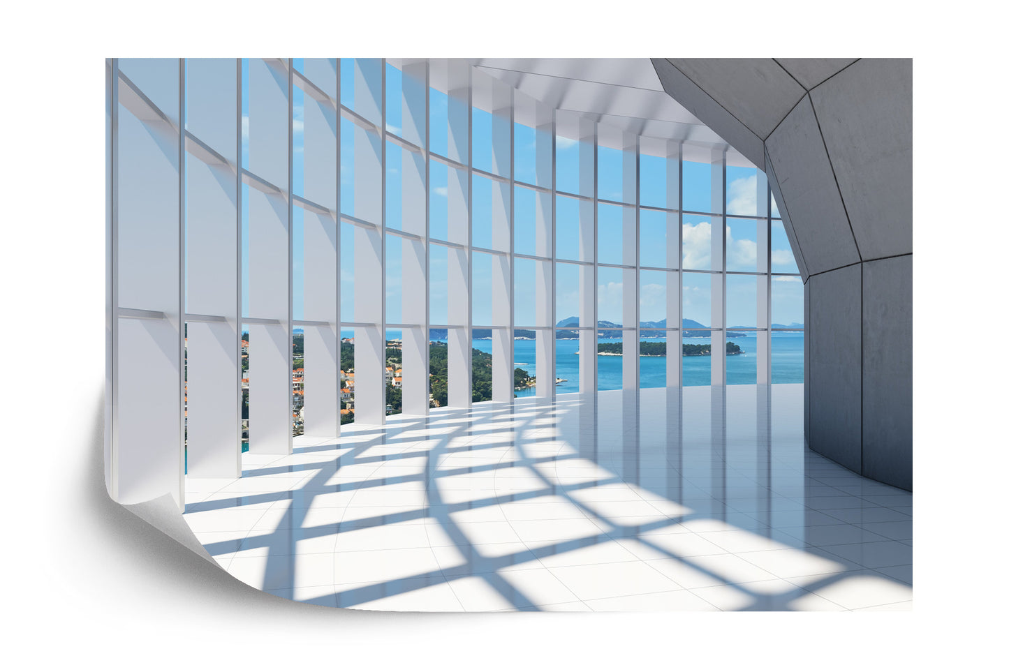 Fototapete 3D Tunnel - Schöne Aussicht