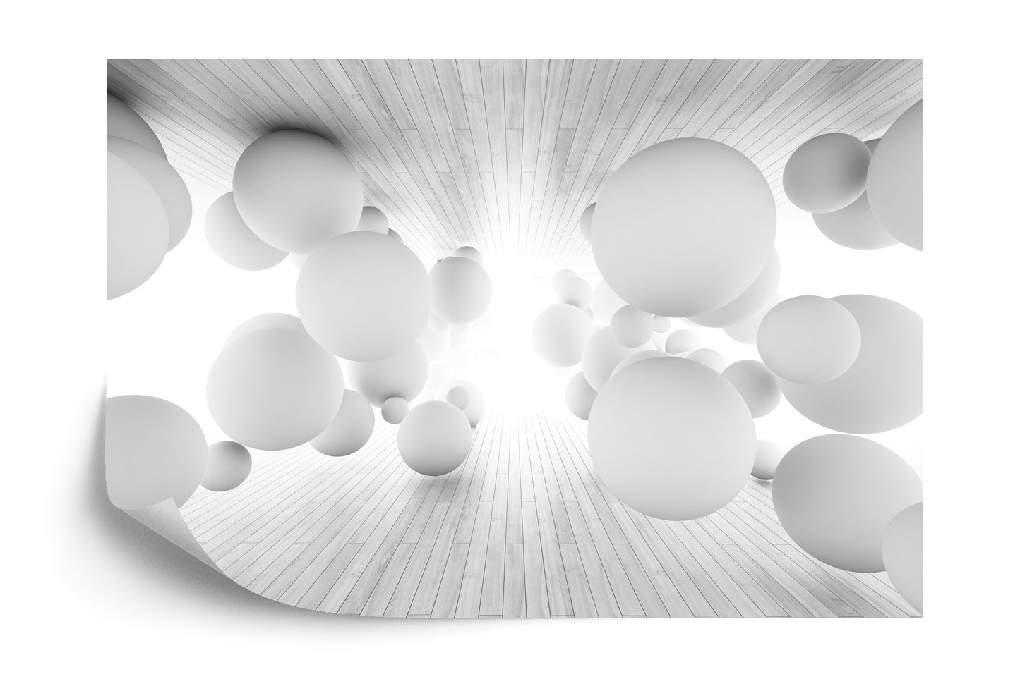 Fototapete 3D Tunnel - Kugeln