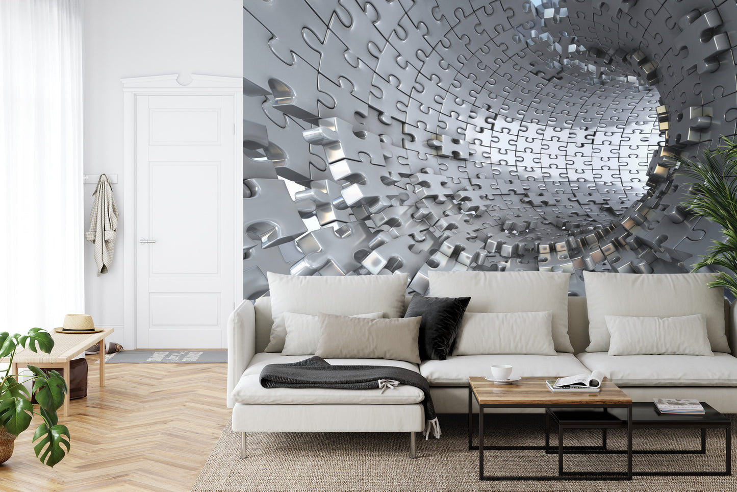 Fototapete 3D Tunnel - Puzzle