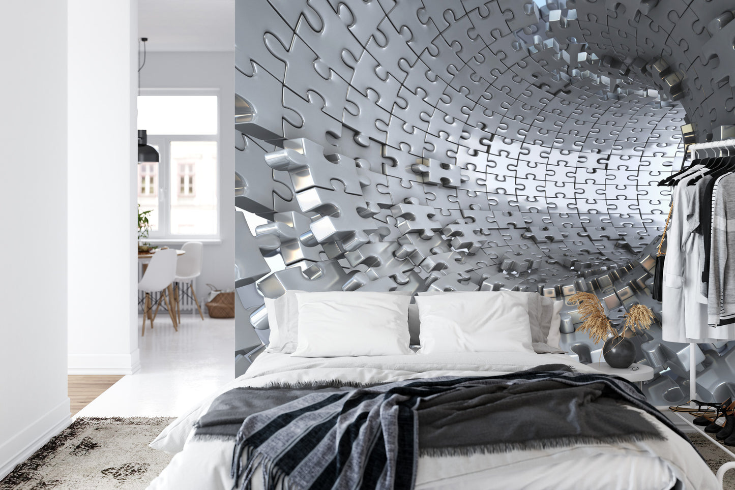 Fototapete 3D Tunnel - Puzzle