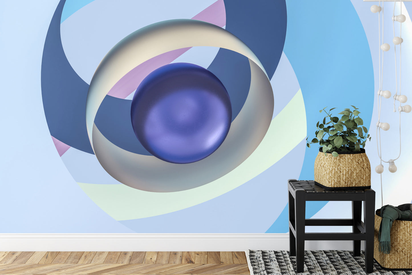 Fototapete Optische 3D-Kugel