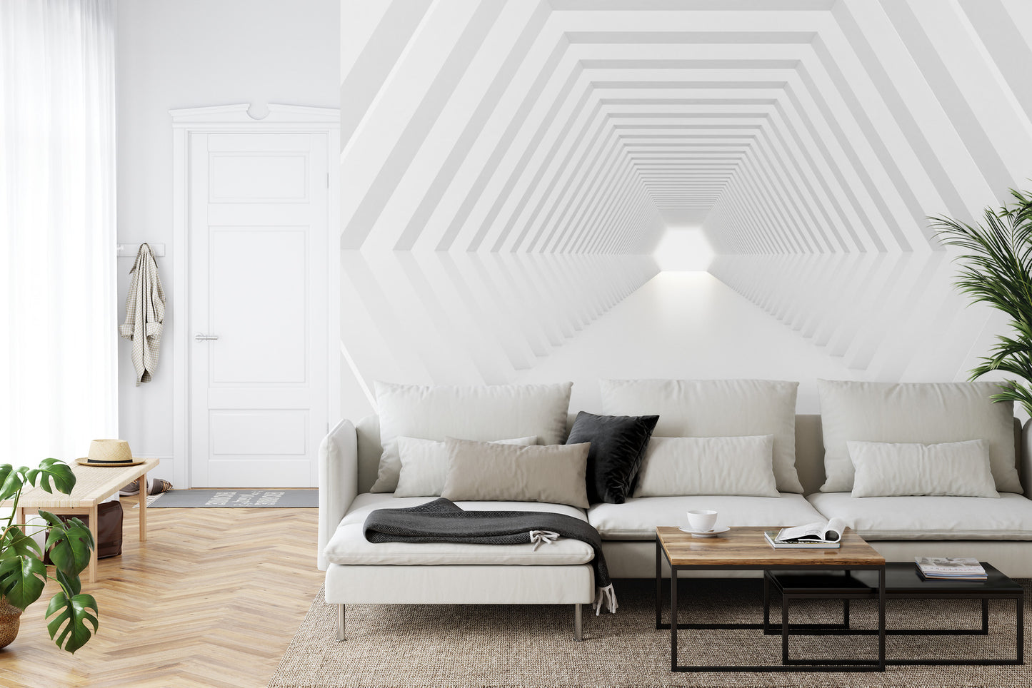 Fototapete 3D Tunnel - Fürs Schlafzimmer