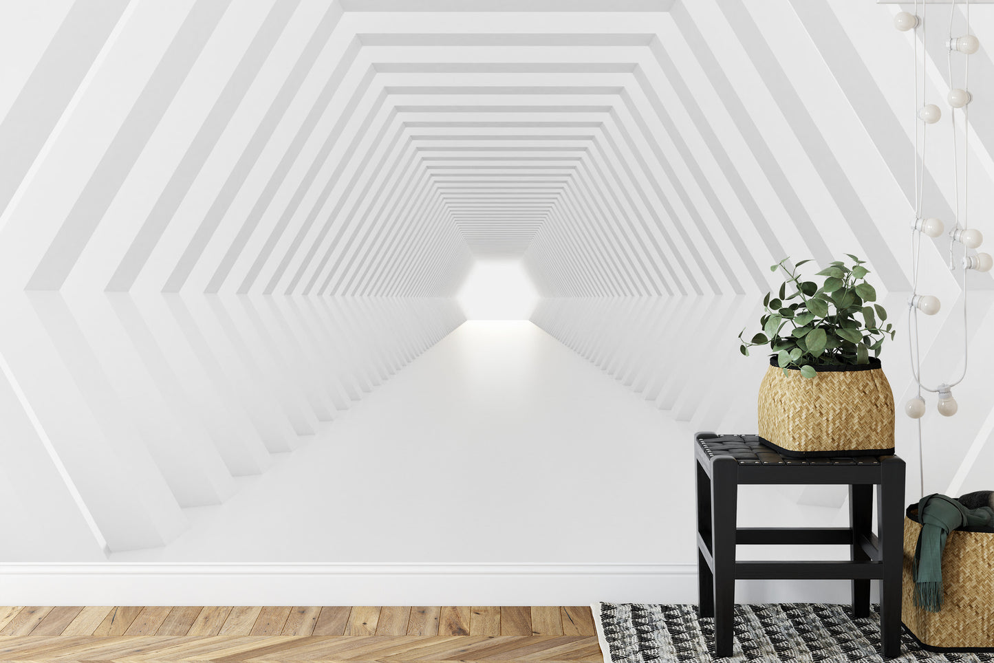 Fototapete 3D Tunnel - Fürs Schlafzimmer