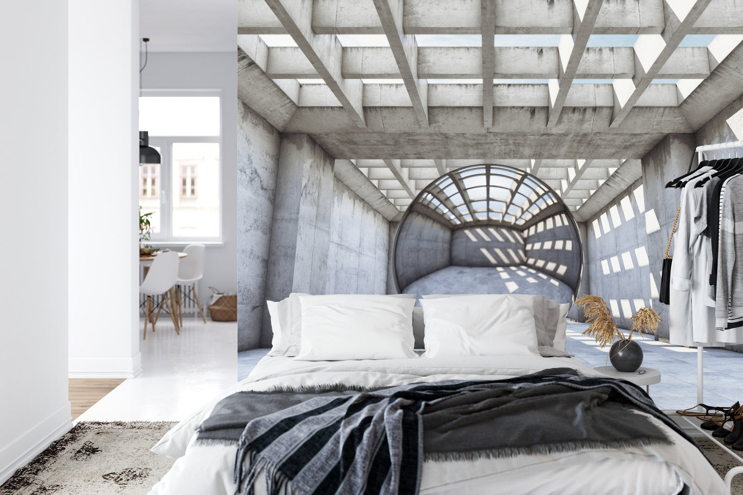 Fototapete 3D Tunnel - Fürs Wohnzimmer