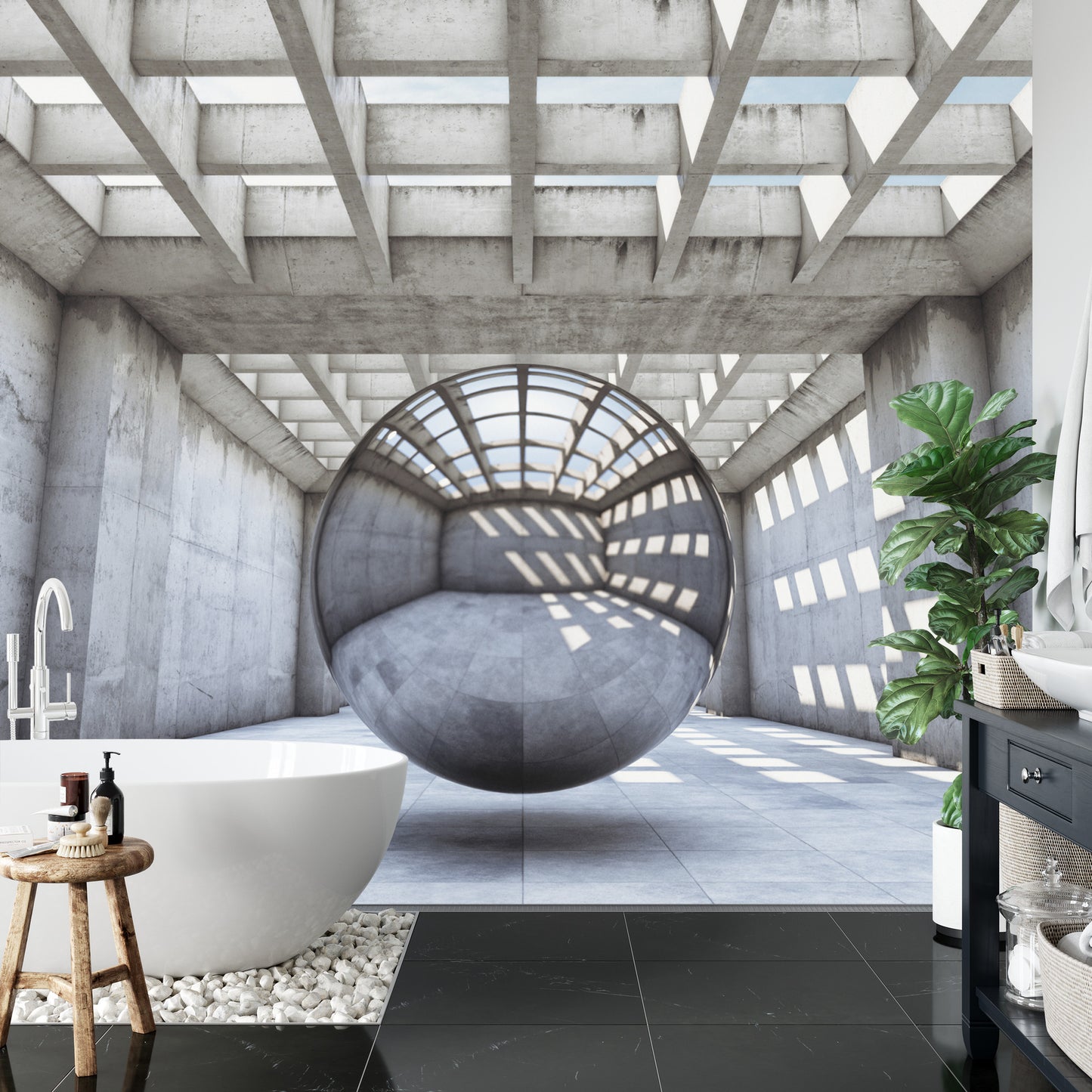 Fototapete 3D Tunnel - Fürs Wohnzimmer