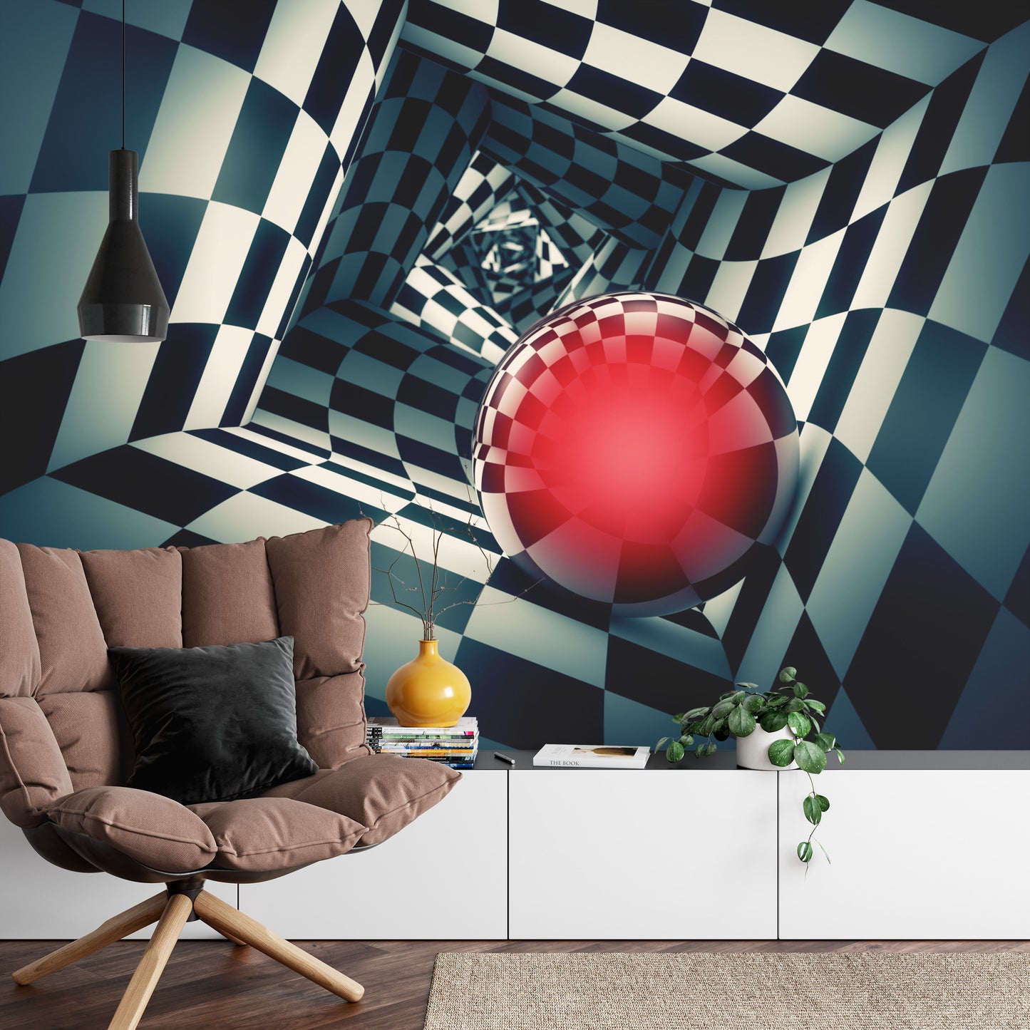 Fototapete Kugel 3D Im Tunnel