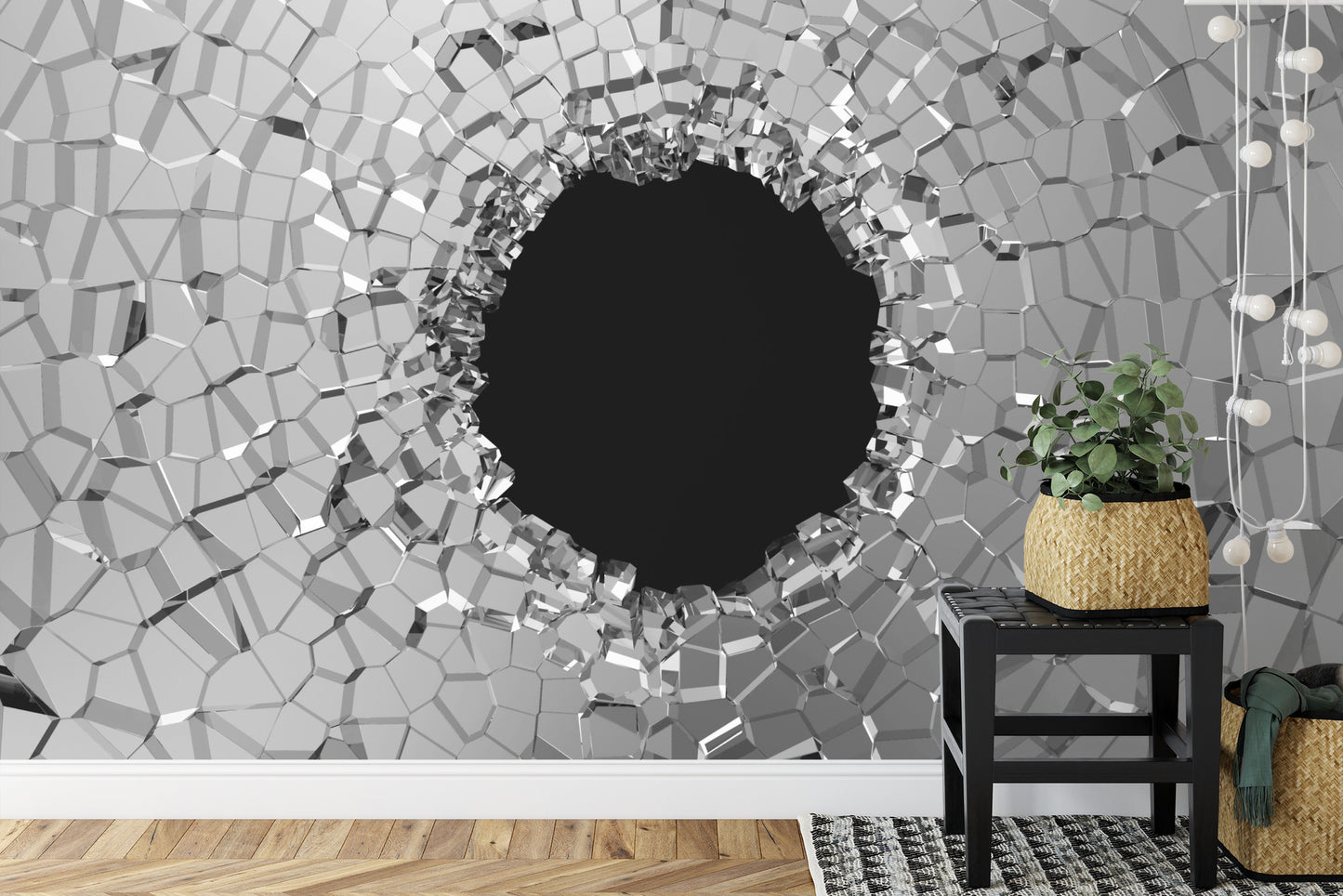 Fototapete Abstrakter Tunnel 3D Effekt