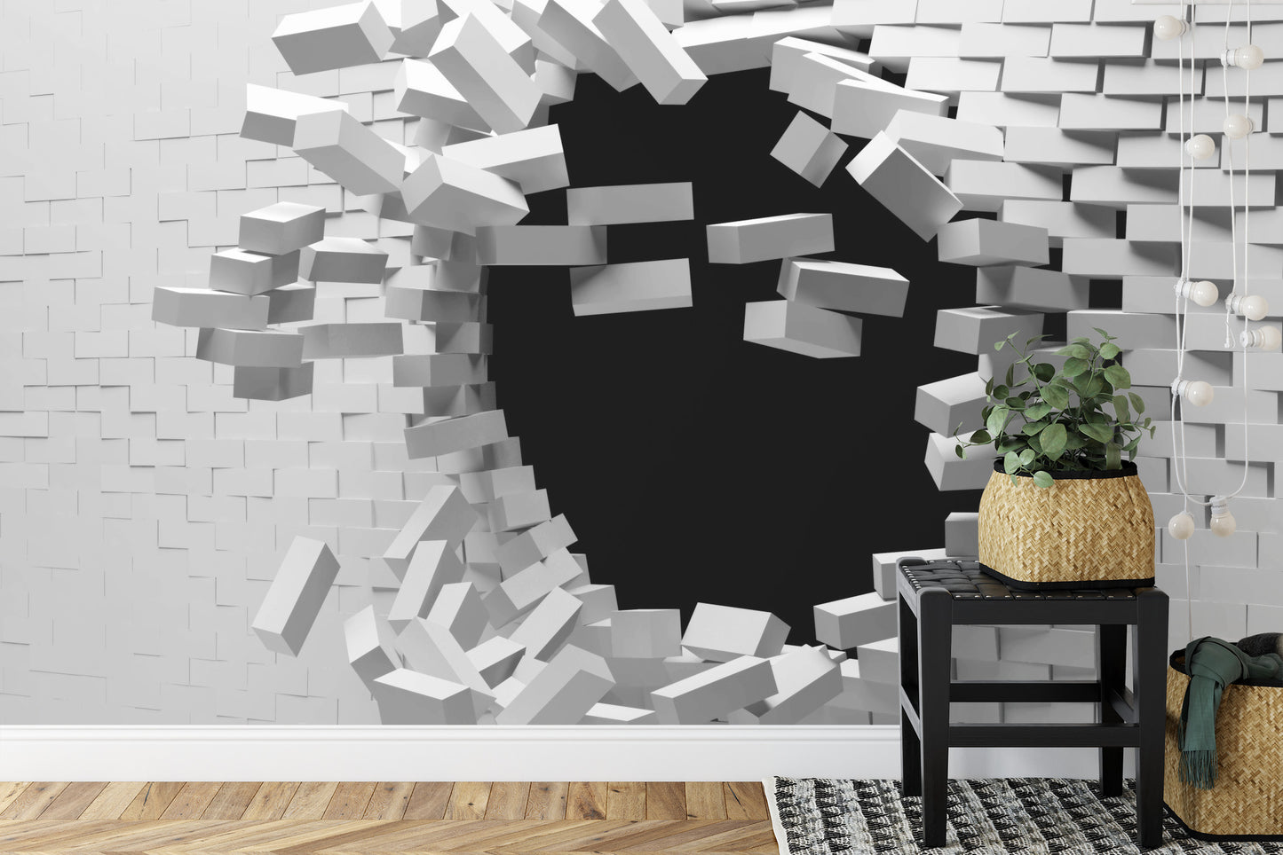 Fototapete Tunnel Aus Ziegel 3D