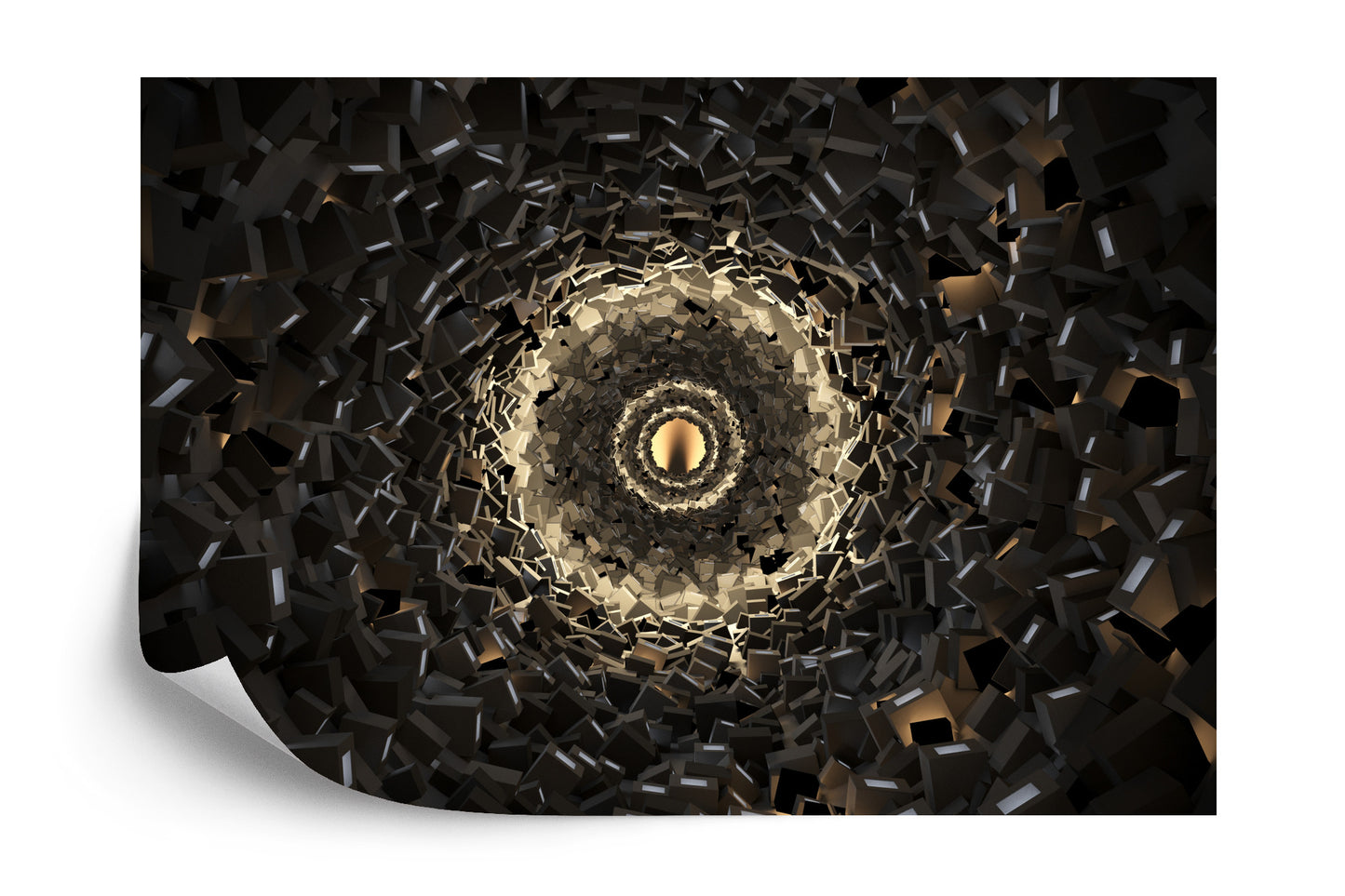 Fototapete 3D Tunnel - Tiefe