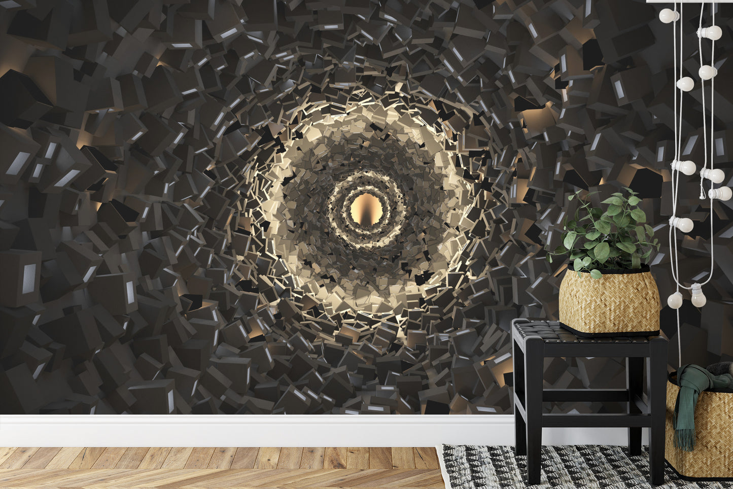 Fototapete 3D Tunnel - Tiefe